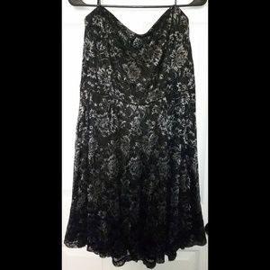 NWOT Forever 21 Plus Size 2X Dress Lace Metallic